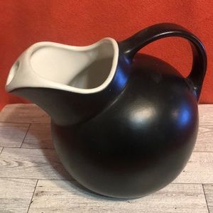 Vintage Black Velvet pitcher  by H F Coors Pottery USA #33